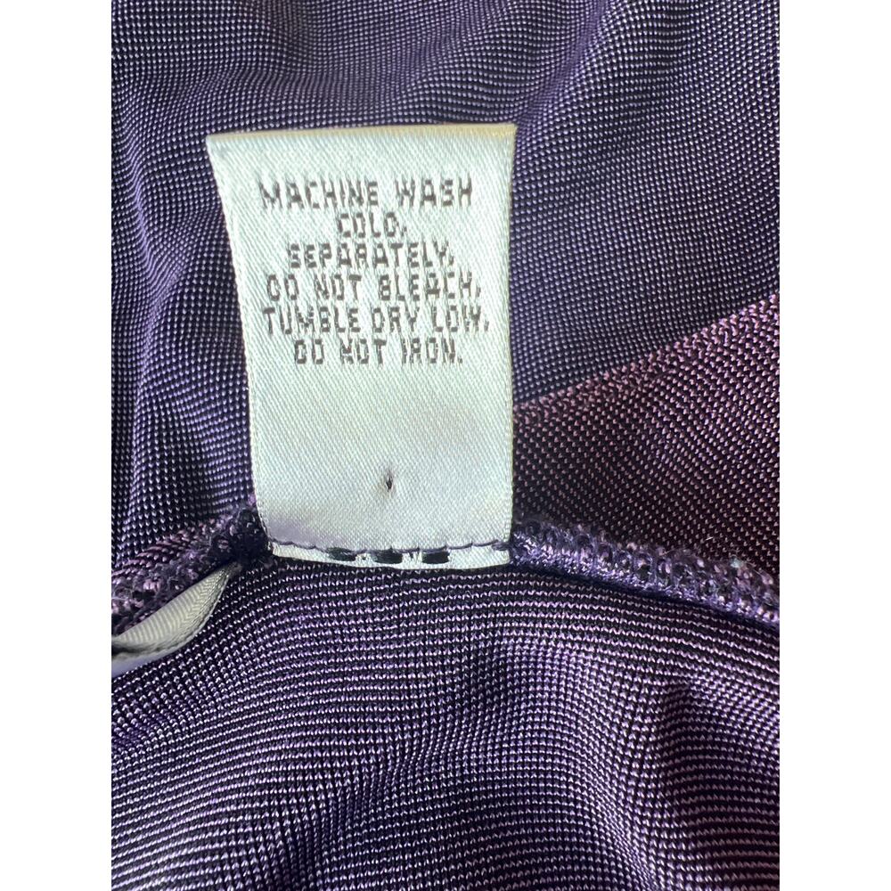Chico's Travelers Purple Slinky Knit V-Neck Sleeveless Tank Top Size 2 / Large - Picture 4 of 4
